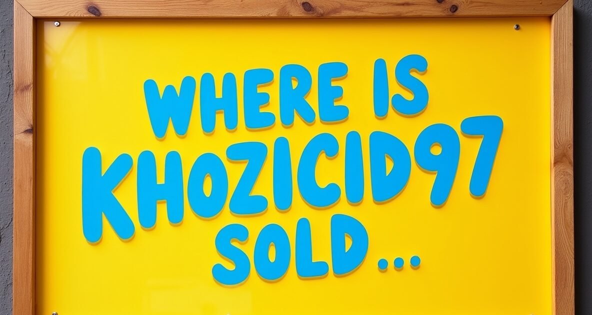 where is khozicid97 sold