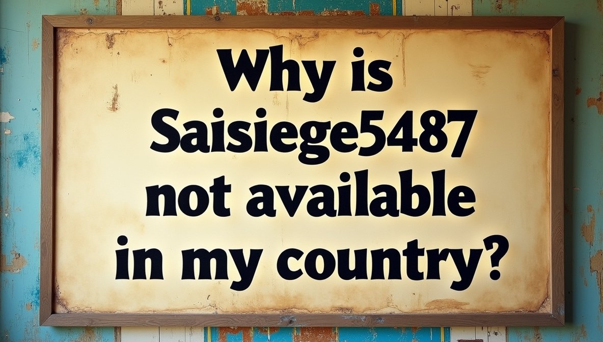 why is saisiege5487 not available in my country