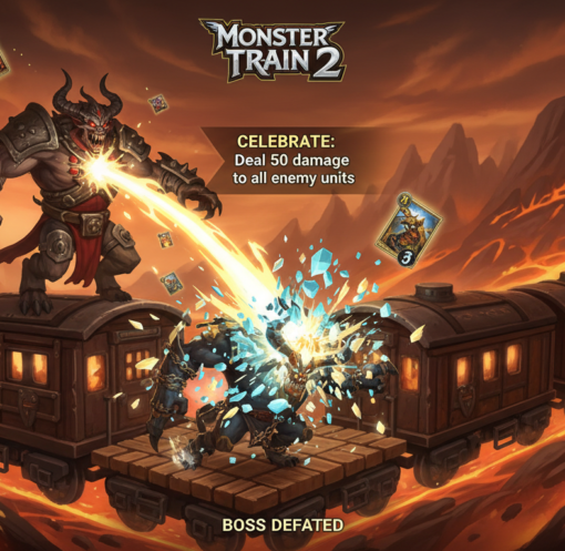 Monster Train 2 celebrate
