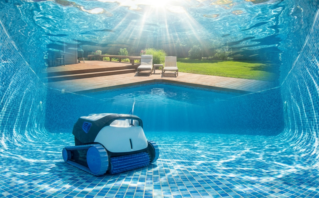 What Your Pool Filter Cannot Reach (And a Robot Can)