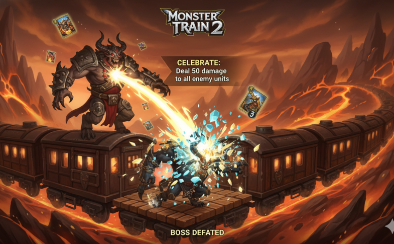 Monster Train 2 celebrate