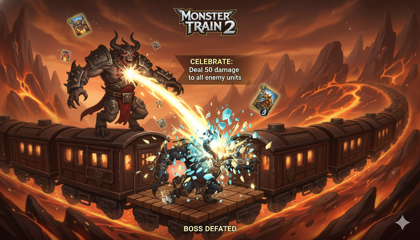 Monster Train 2 celebrate