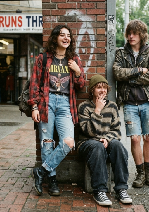 Fashion 90s grunge