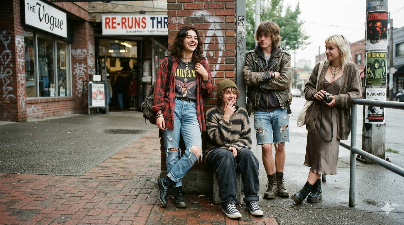 Fashion 90s grunge
